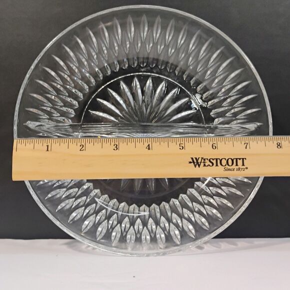 Vtg Led Crystal Princes House Divided Plate Serving Atomic Dish Jewelry Trinket - Picture 3 of 8